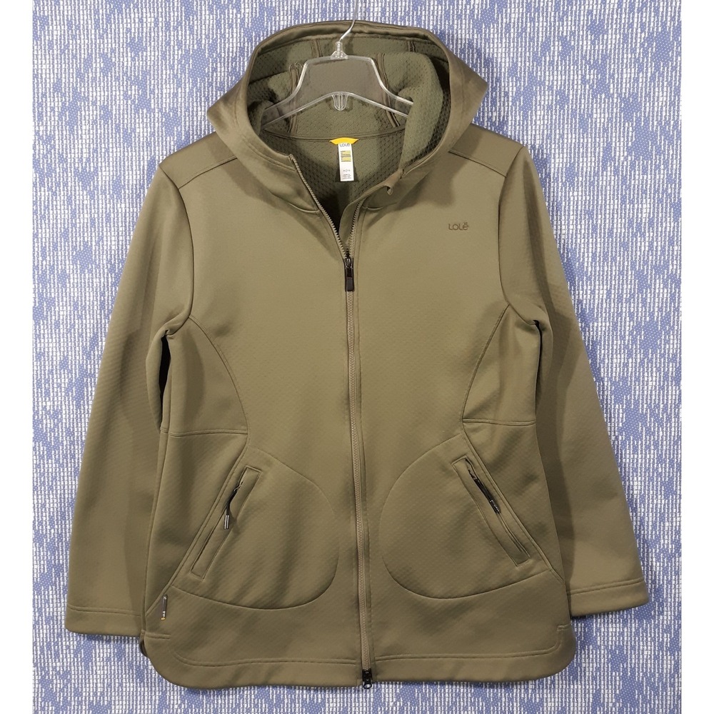 LOLE‎ Jacket Womens XL Green Hooded Full Zip Athleisure Outdoor